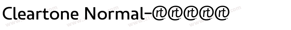 Cleartone Normal字体转换